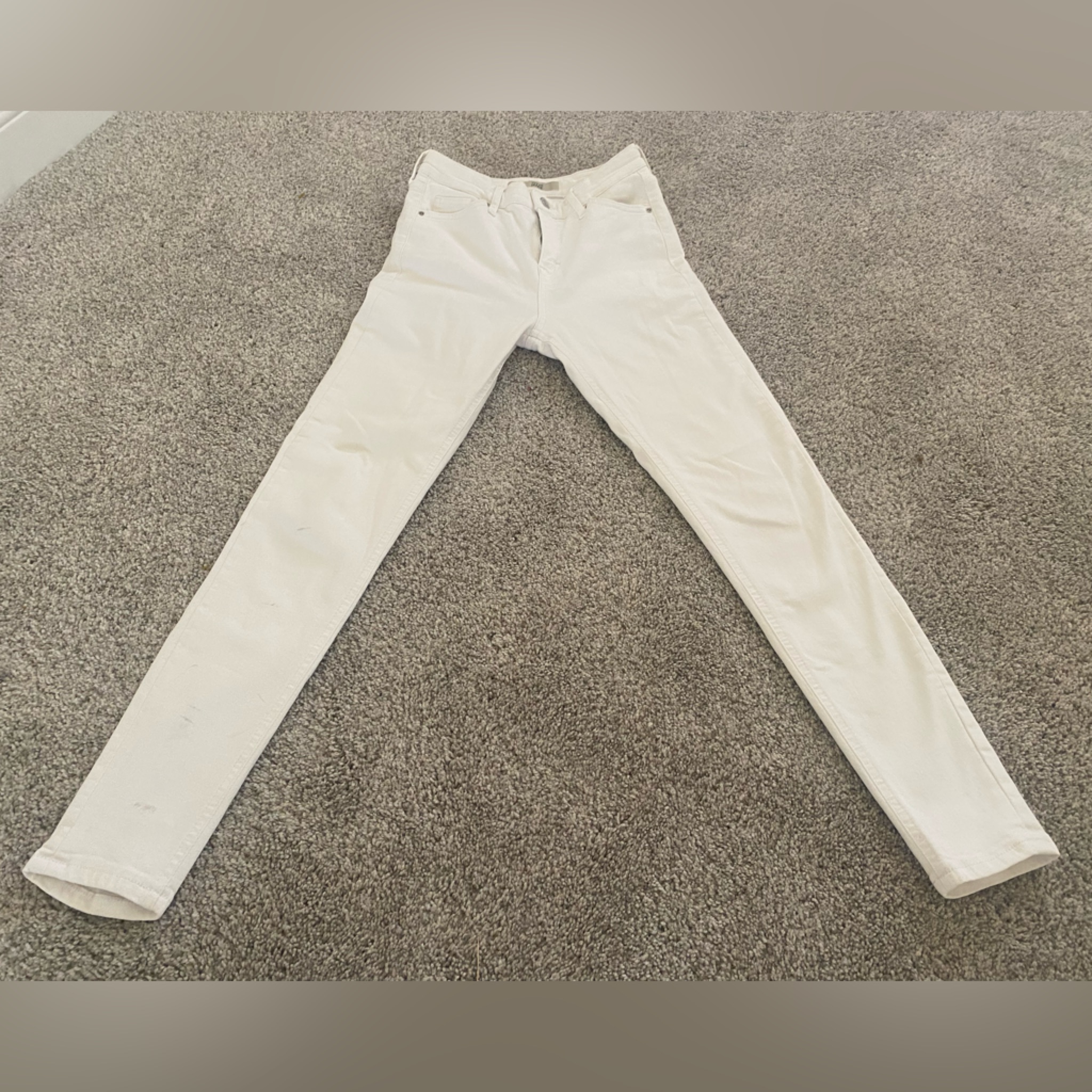 Topshop White Skinny Jeans Sz 26